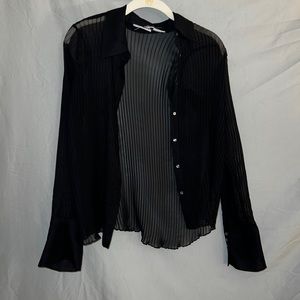 Sheer button up